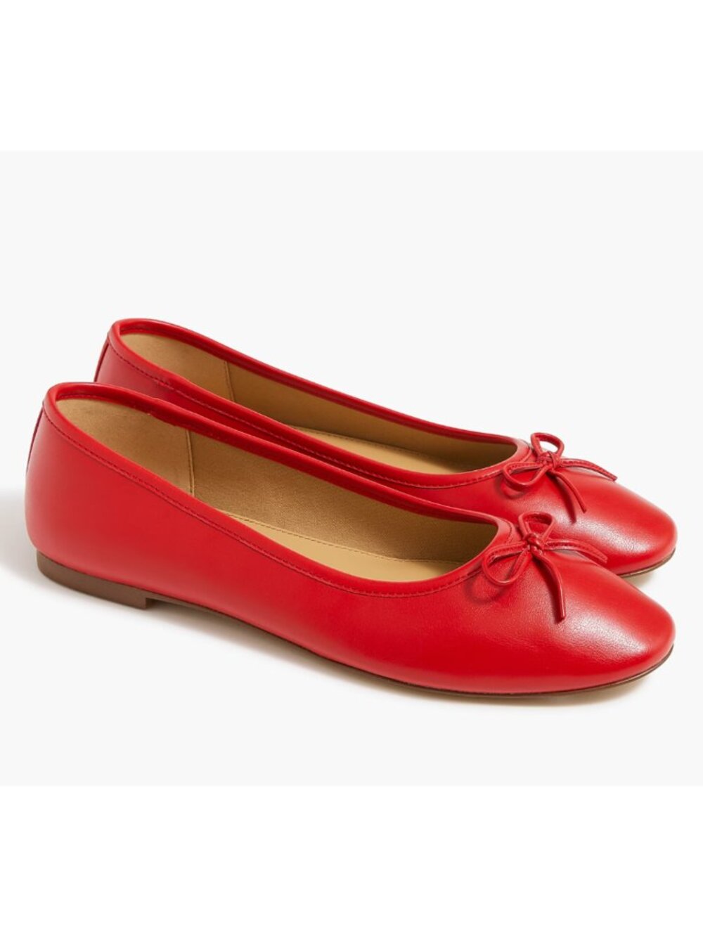 Red Ballet Flats JCrew Factory